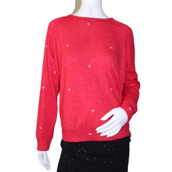 Buffalo Red Hearts Sweater Size M - Picture 1 of 5
